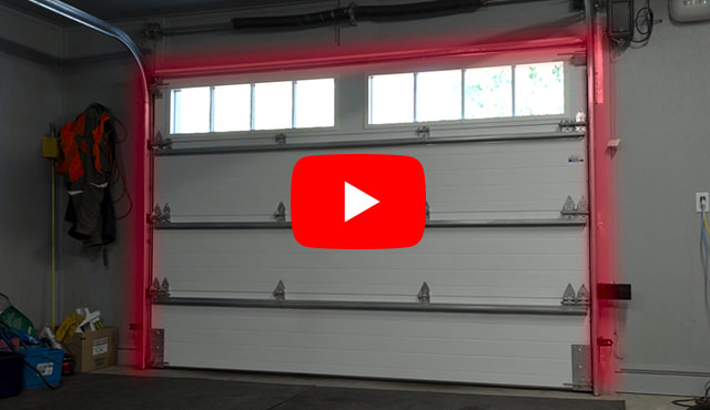 Préparation de l'ouverture de la porte de garage en bois